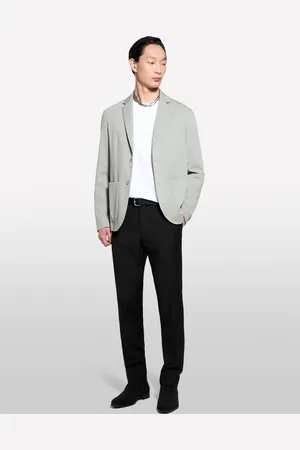Sisley Blazer De Abotoadura Simples Cinza Claro