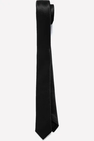 Sisley Gravata Jacquard Preta
