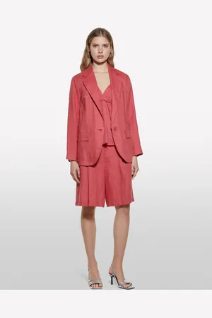 Sisley Blazer Blush Em 100% Linho