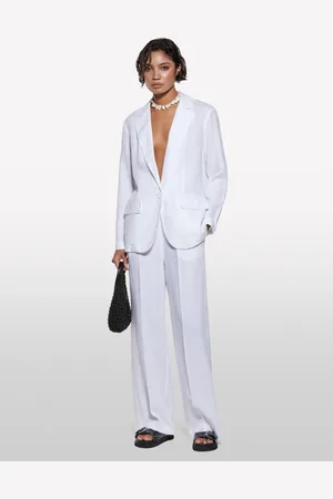 Sisley Blazer Em 100% Linho