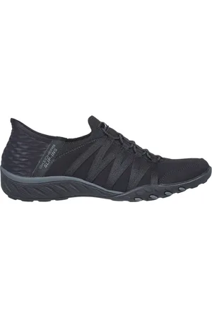 Skechers Slip-ins Relaxed Fit: Breathe-Easy - Roll-With-Me Slip-On Shoes em , Tamanho 35, Vegan