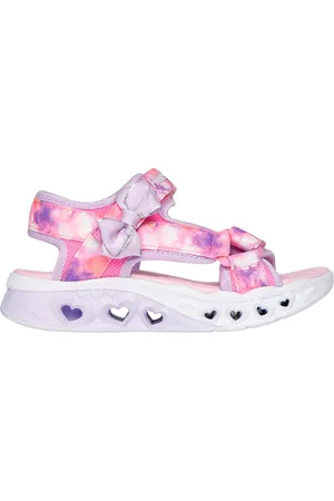 Skechers Homemina Flutter Hearts Sandálias - Blurry Love em Rosa/Lavanda, Tamanho 27.5