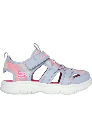 Skechers Homemina Flex Splash - Daylight Shimmer Shoes em Lavanda/Rosa Choque, Tamanho 30, Lavável à máquina