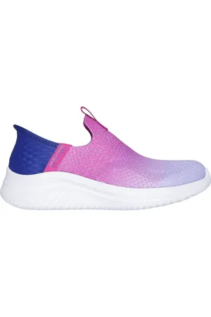 Skechers Homemina Slip-ins: Ultra Flex 3.0 - Color Boost Shoes em Navy Blue/Roxo, Tamanho 28.5, Lavável à máquina