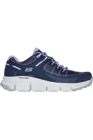 Skechers Summits AT - Artists Bluff Slip-On Shoes em Navy Blue/Roxo, Tamanho 41