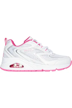 Skechers Homemina Uno - So Wavy Shoes em Branco/Rosa, Tamanho 35.5