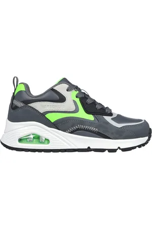 Skechers Homemino Uno Gen1 - Color Surge Shoes em Carvão/Lima, Tamanho 30
