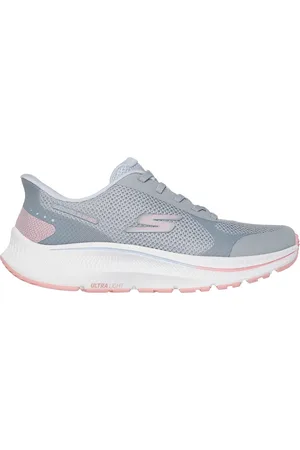 Skechers Slip-ins: GO RUN Consistent 2.0 - Captiva Shoes em Cinzento/Azul Claro, Tamanho 35, Lavável à máquina