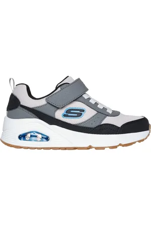 Skechers Homemino Uno - Retro-Squad Shoes em Preto/Branco, Tamanho 33