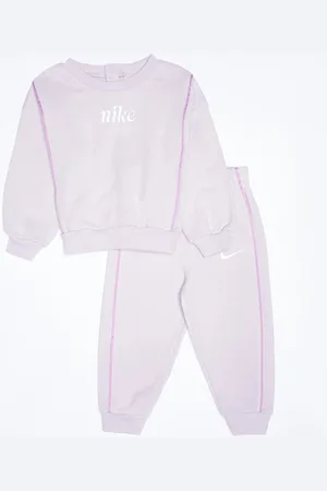 Nike Essentials Crew Set unissexo Camisolas e conjuntos para bebé violeta tamanho 18 M Vestuário