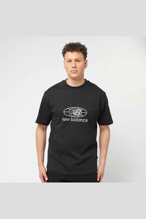 New Balance Reflective Globe Graphic Tee homem T-shirts e polos preto tamanho XL Vestuário