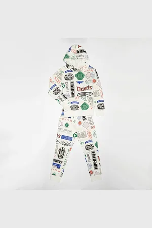 Jordan JDB Michael Brooklyn All Over Print Fleece Pullover Set unissexo Camisolas e conjuntos para bebé bege tamanho 98 - 104 Vestuário