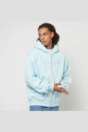 Karl Kani Autograph Heavy Sweat OS Ziphoodie homem Casacos com capuz e sweatshirts azul tamanho M Vestuário