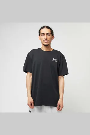 Under Armour Icon HWT Tee Taping homem T-shirts e polos preto tamanho XL Vestuário