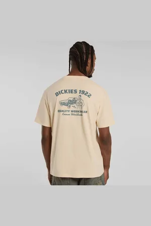 Dickies Mechanic Short Sleeve Tee homem T-shirts e polos bege tamanho S Vestuário