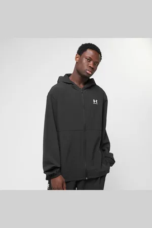 Under Armour Stretch Woven Windbreaker homem Casacos corta-vento preto tamanho L Vestuário