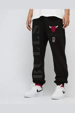 Mitchell & Ness Team OG 3.0 Fleece Jogger Chicago Bulls homem Calças de treino preto tamanho S Vestuário