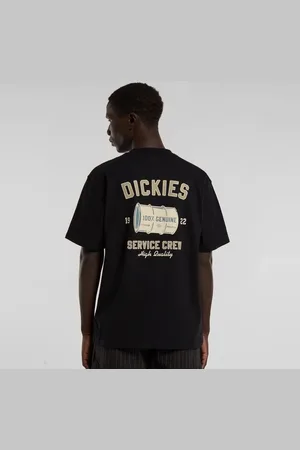 Dickies Service Crew Short Sleeve Tee homem T-shirts e polos preto tamanho XL Vestuário