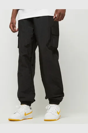 New Era Woven Trackpant homem Calças de treino preto tamanho XS Vestuário