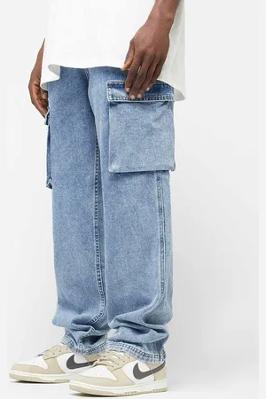 Karl Kani OG K SIDEPOCKET BAGGY DENIM VINTAGE mid homem Calças de ganga azul tamanho 28 Vestuário
