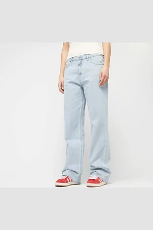Karl Kani Signature K Straight Leg Denim mulheres Calças azul tamanho 29 Vestuário