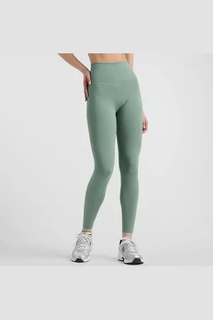 New Balance Sleek High Rise Legging 27" mulheres Leggings verde tamanho S Vestuário