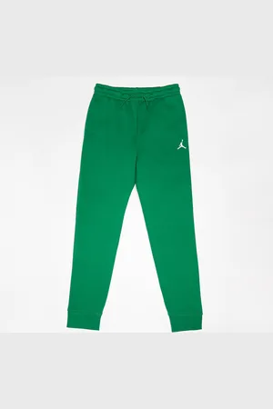 Jordan MJ Brooklyn Fleece Essential Pants unissexo Calças de treino verde tamanho 147-163 Vestuário