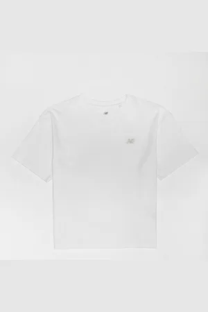 New Balance Jersey Small Logo Tee unissexo T-shirts e polos branco tamanho 134 Vestuário