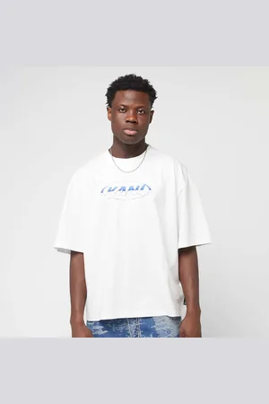 Karl Kani Woven Signature Chrome Logo Crop Tee homem T-shirts e polos branco tamanho L Vestuário