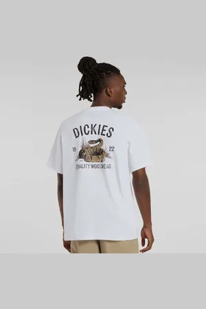 Dickies Snake Short Sleeve Tee homem T-shirts e polos branco tamanho S Vestuário