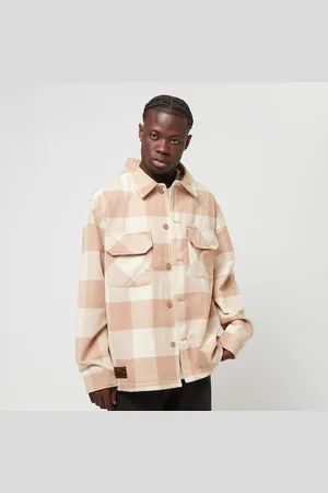 New Era Shacket homem Camisas bege tamanho S Vestuário