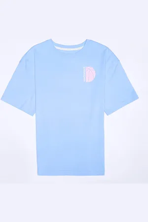 New Balance Hoops Court Graphic Tee unissexo T-shirts e polos azul tamanho 146 Vestuário