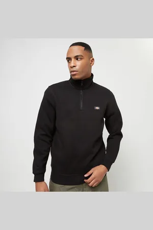 Dickies Oakport Quarter Zip homem Casacos com capuz e sweatshirts preto tamanho S Vestuário