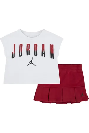 Jordan JDG Pleated Shirt Set unissexo Camisolas e conjuntos para bebé vermelho tamanho 92 - 98 Vestuário