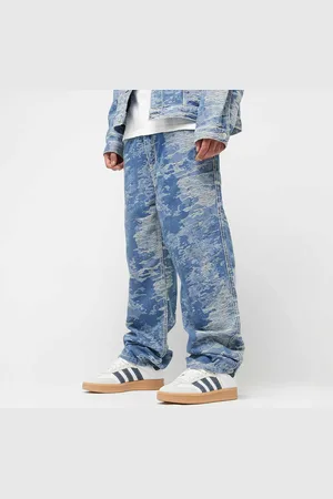 Karl Kani OG K Distress Camo Five Pocket Denim homem Calças de ganga azul tamanho 30 Vestuário