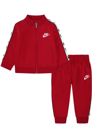 Nike Full Zip Set With Logo Tap unissexo Camisolas e conjuntos para bebé vermelho tamanho 110 - 116 Vestuário