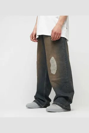 Karl Kani OG Distress Relaxed Baggy homem Calças de ganga azul tamanho 38 Vestuário