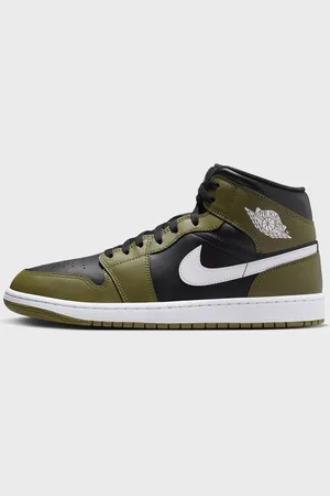Jordan Air 1 Mid homem verde tamanho 44.5 Calçado