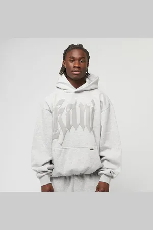 Karl Kani Puffy Oversized Hoodie homem Casacos com capuz e sweatshirts cinzento tamanho L Vestuário