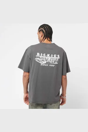 Dickies Service Station Short Sleeve Tee homem T-shirts e polos cinzento tamanho S Vestuário