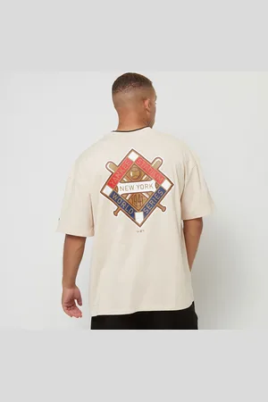 New Era York Yankees World Series Oversized T-Shirt homem T-shirts e polos bege tamanho M Vestuário
