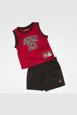 Jordan 23 Jersey Set unissexo Camisolas e conjuntos para bebé vermelho tamanho 12 M Vestuário