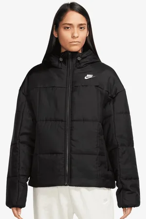 Nike Sportswear Essential Therma Fit Classic Puffer mulheres Casacos puffer preto tamanho L Vestuário