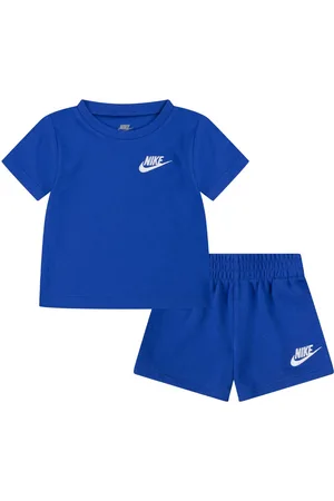Nike Club Low Brand Read Knit Short Set unissexo Camisolas e conjuntos para bebé azul tamanho 18 M Vestuário