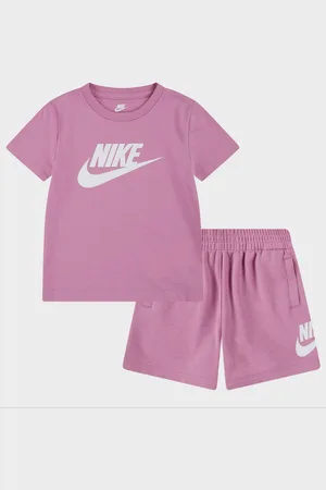 Nike Club Tee & Short Set unissexo Camisolas e conjuntos para bebé rosa tamanho 18 M Vestuário