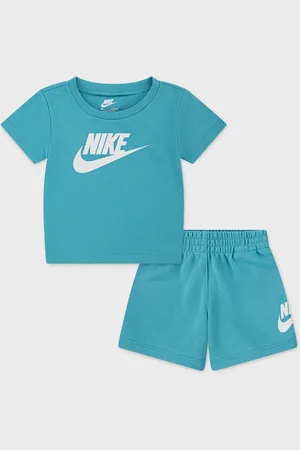 Nike Club Tee & Short Set unissexo Camisolas e conjuntos para bebé azul tamanho 116 - 122 Vestuário