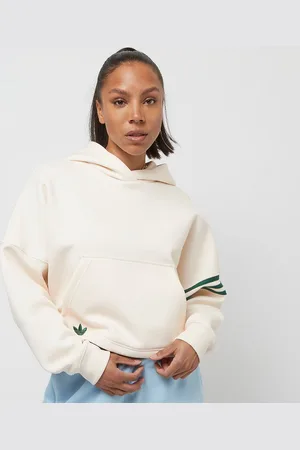 adidas Adicolor Neuclassics Hoodie mulheres Casacos com capuz e sweatshirts bege tamanho M Vestuário