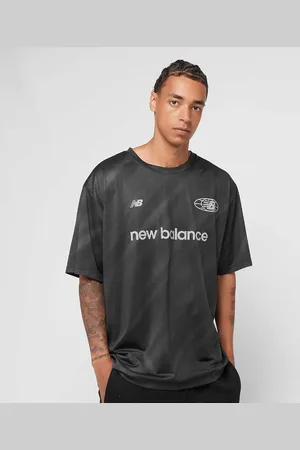 New Balance Geometric Poly Tee homem T-shirts e polos preto tamanho S Vestuário