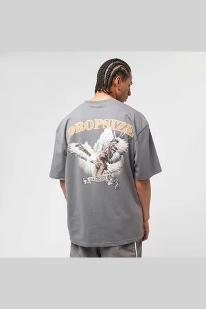 Dropsize Heavy Oversized Eagle T-Shirt homem T-shirts e polos cinzento tamanho M Vestuário