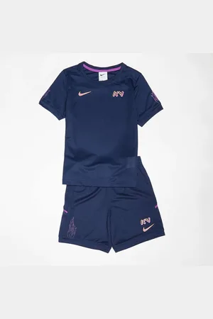 Nike NKB KM Dri-Fit ACD25 Shortsleeve Short Set unissexo Camisolas e conjuntos para bebé azul tamanho 12 M Vestuário